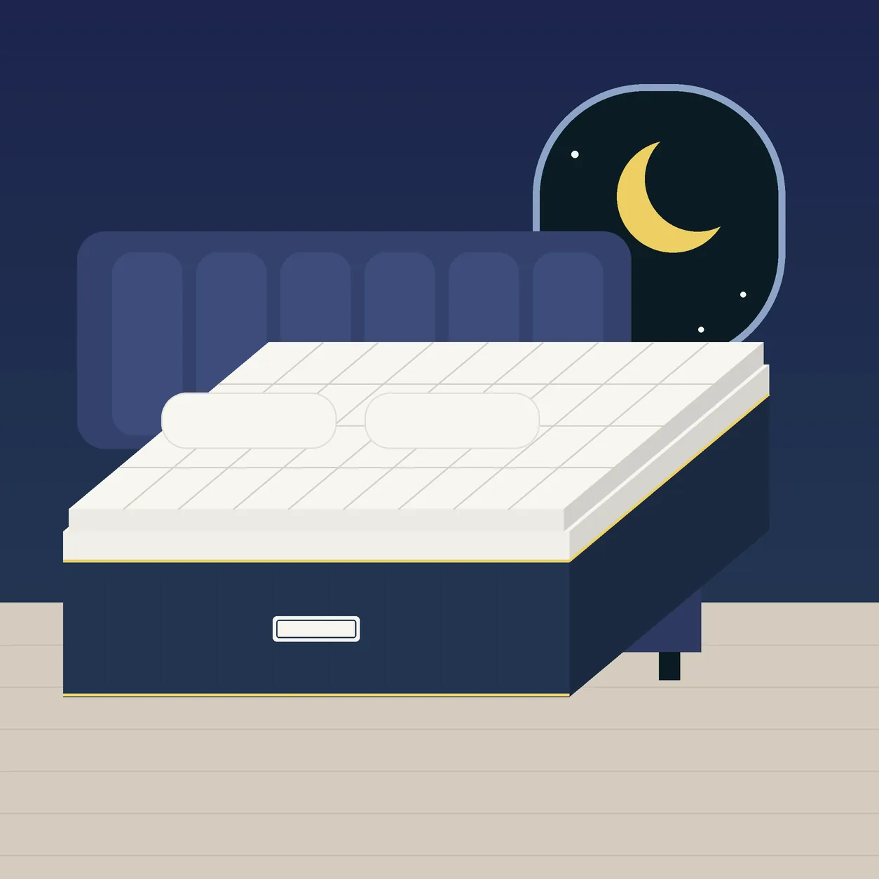 Nuvola Pillow-Top Mattress styled in a room