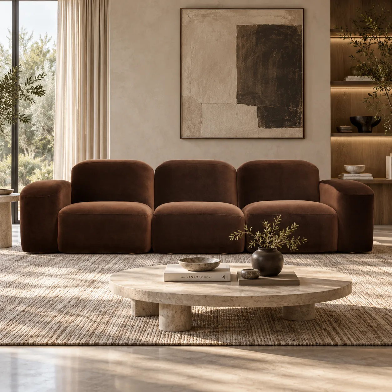 Torino Modular Sofa styled in a room