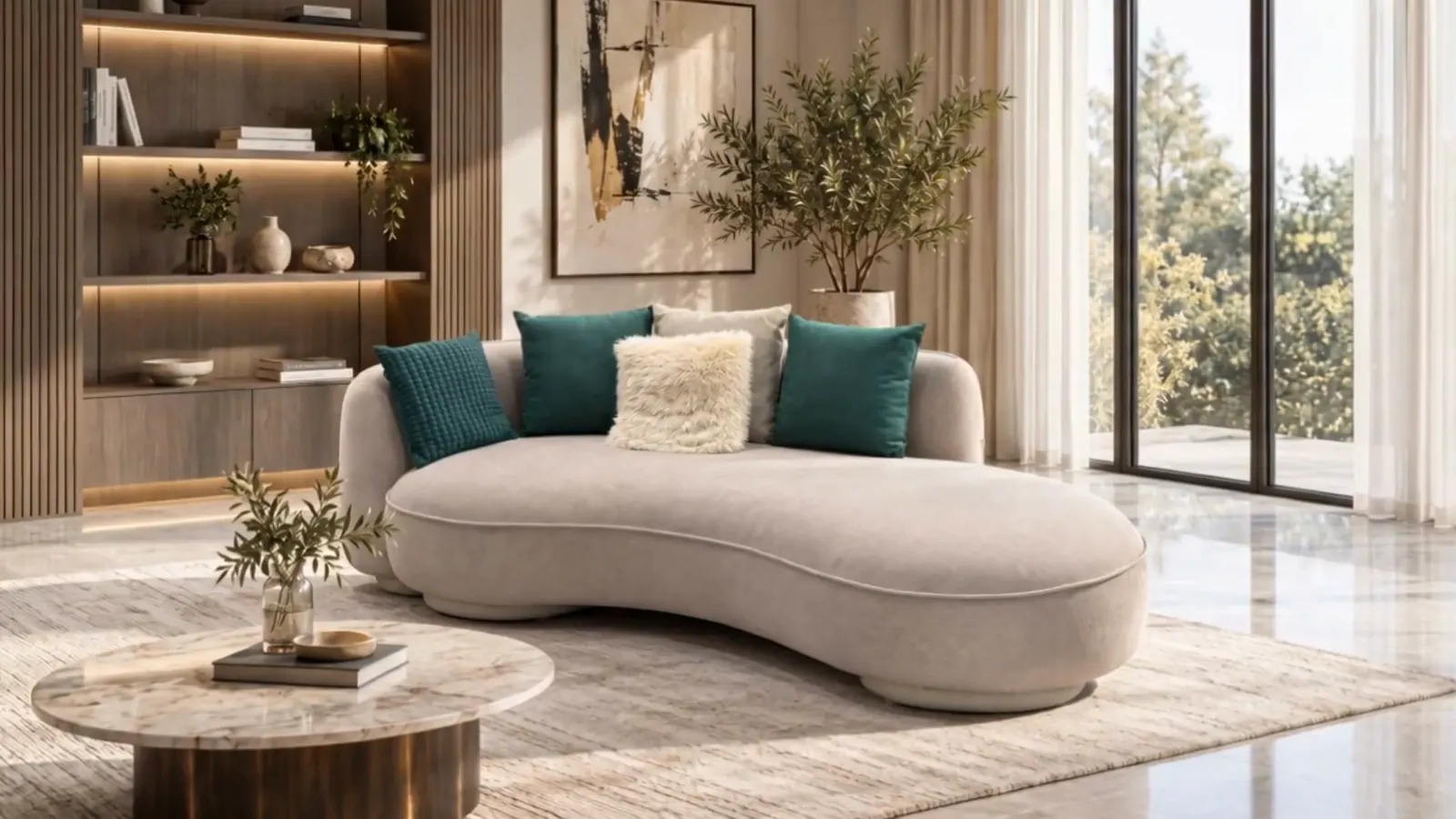 E-Sleep sofas in a sunlit living room